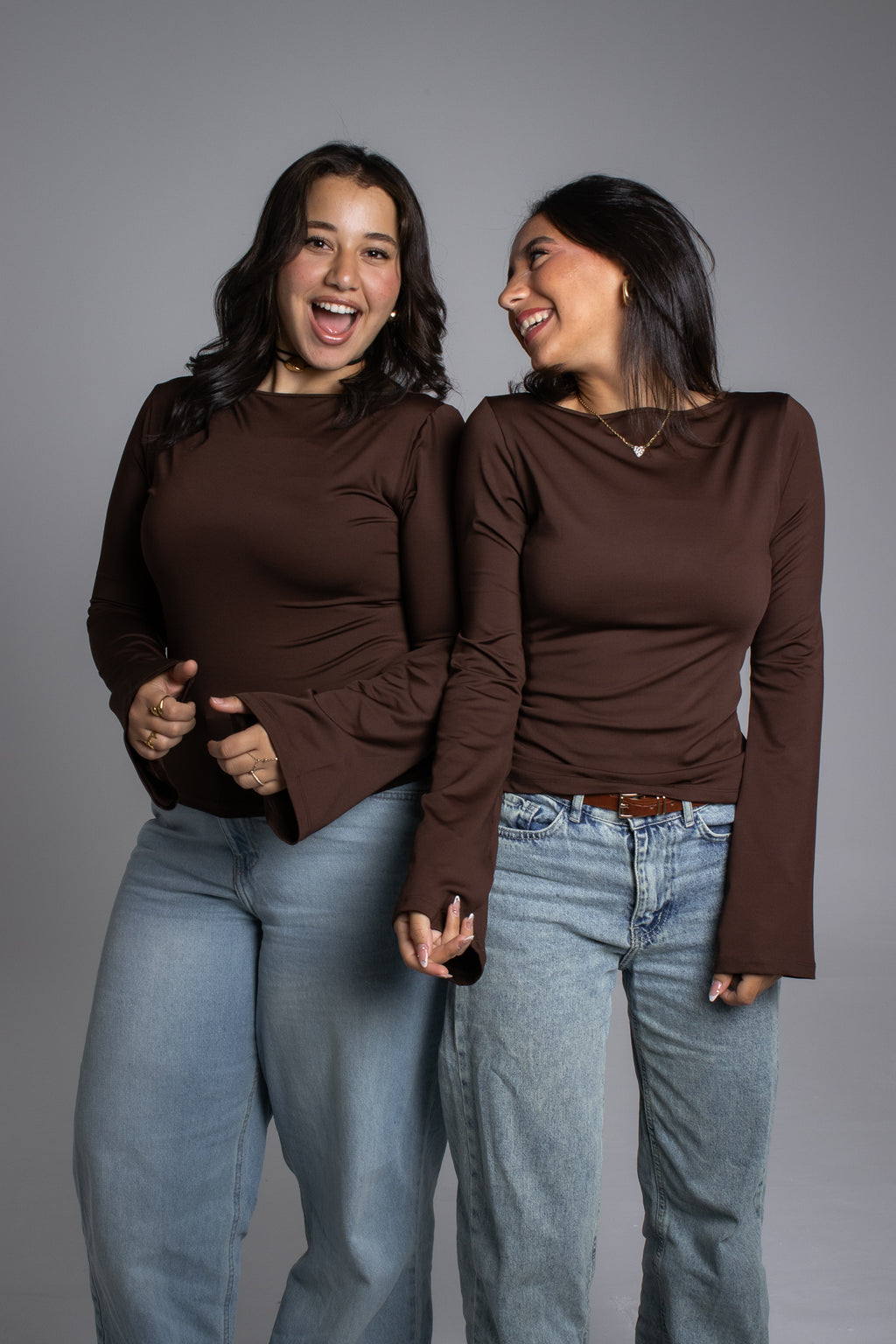 Mocha flow top