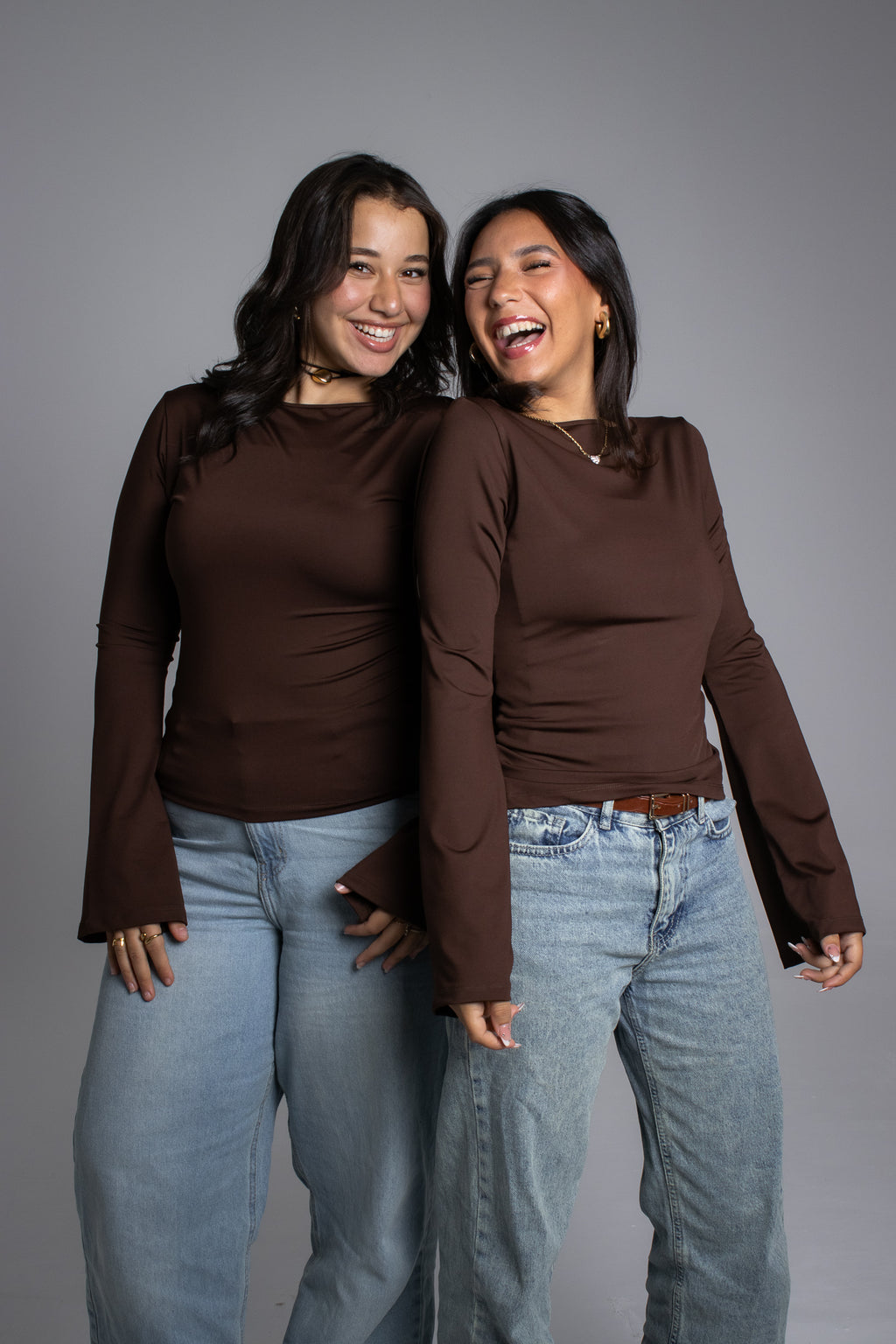 Mocha flow top