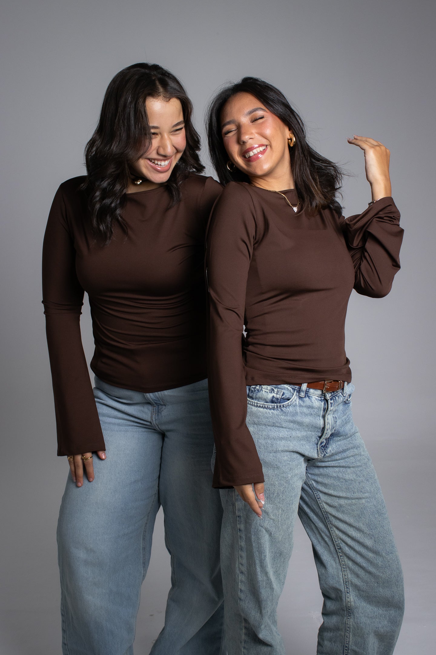 Mocha flow top