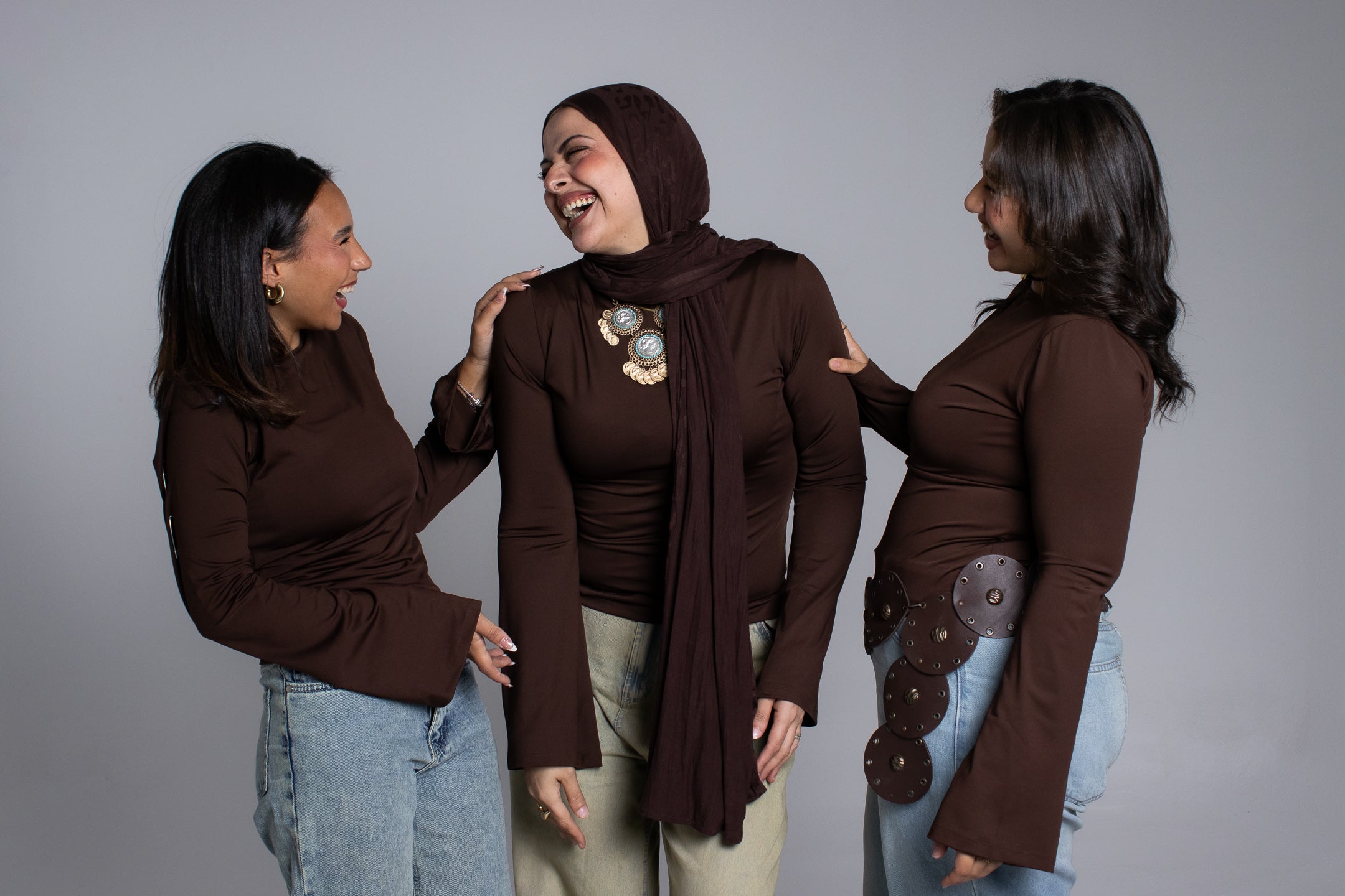 Mocha flow top