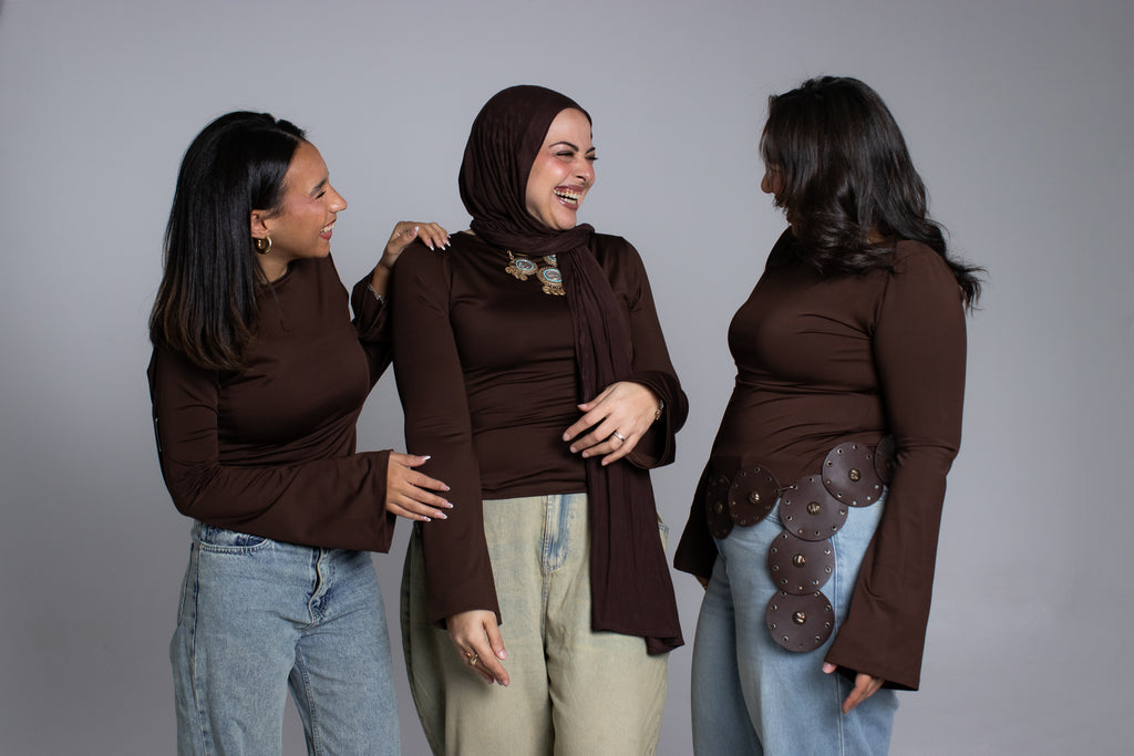 Mocha flow top