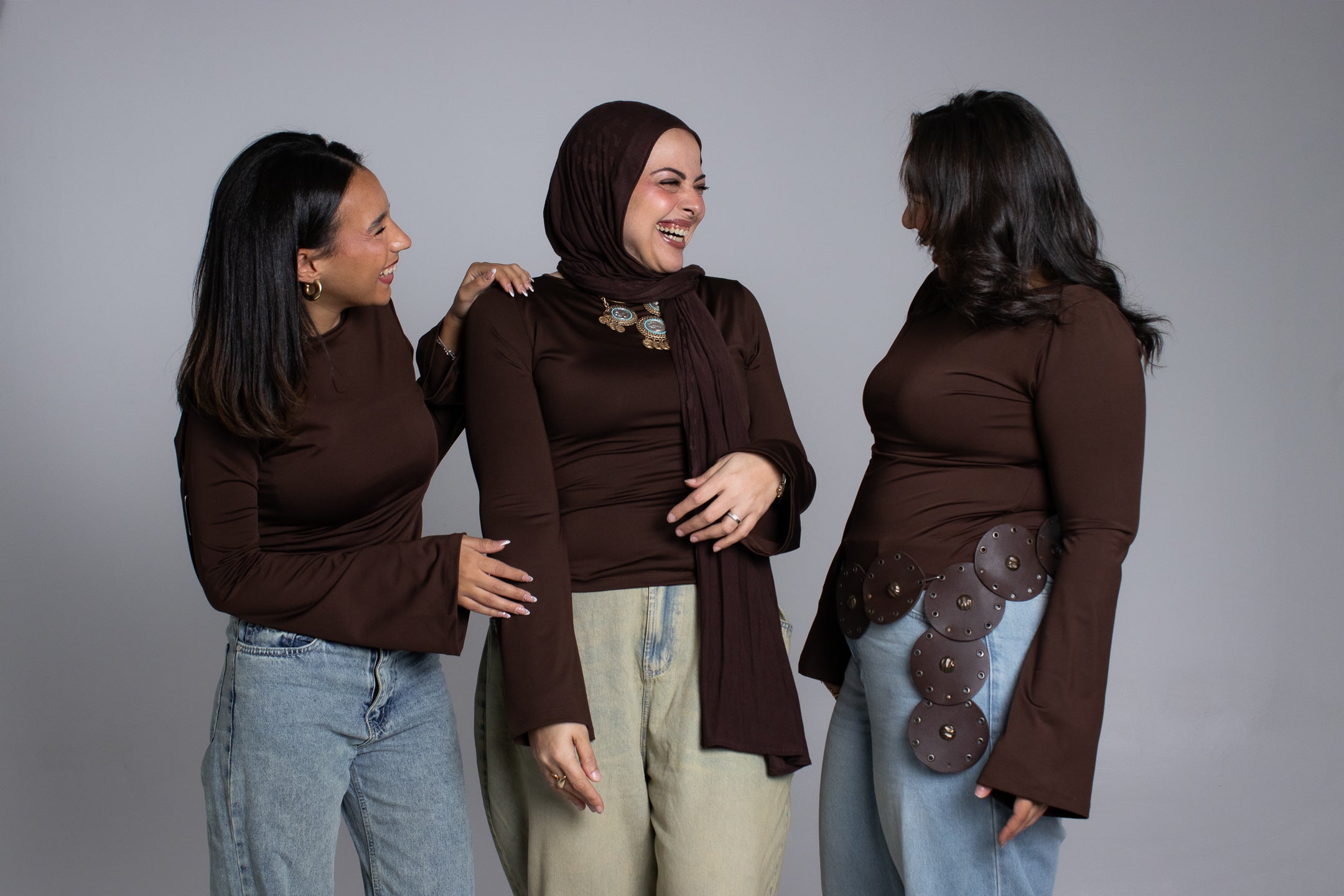 Mocha flow top