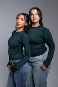 Shadow olive top