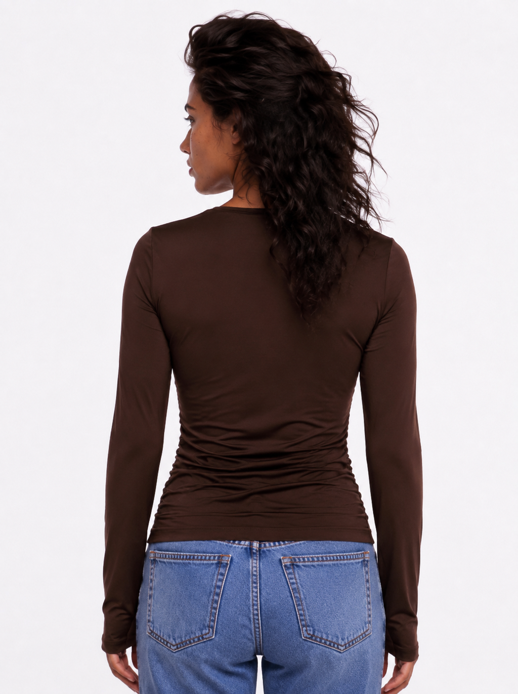 Mocha flow top