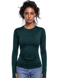 Shadow olive top